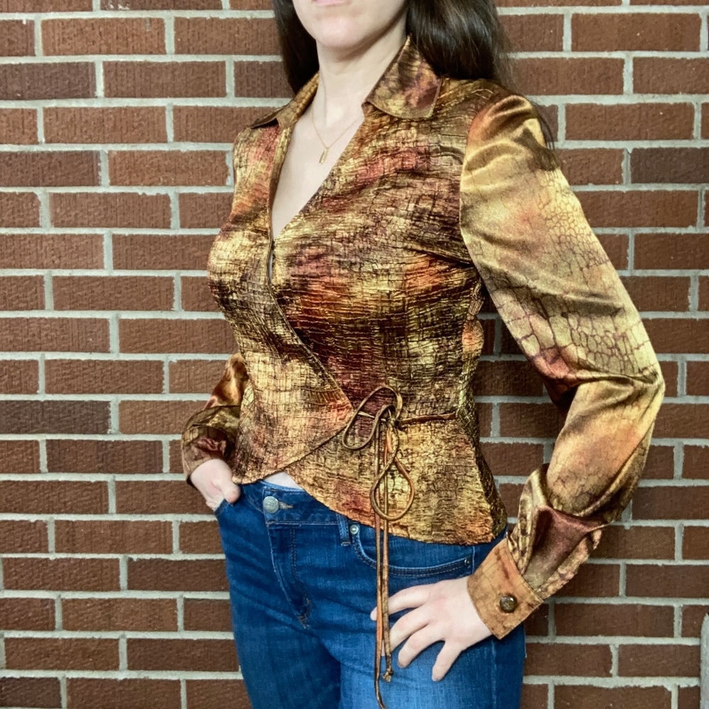 Vintage Joseph Ribkoff Wrap Shirt